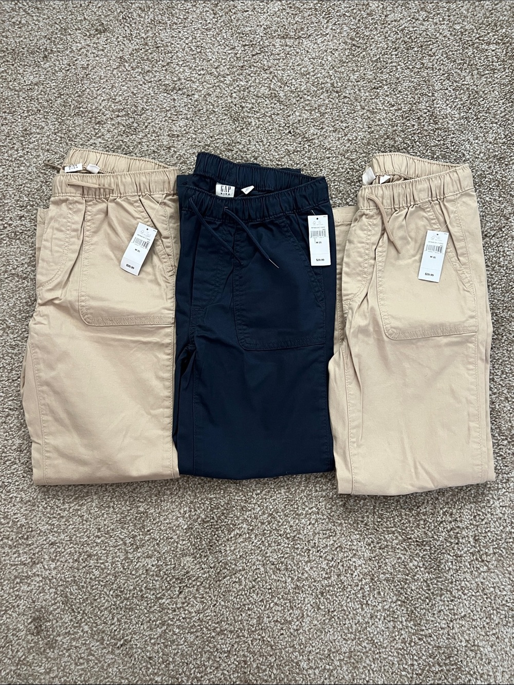 NWT GAP Kids Pants Bundle in Navy and Khaki (3 pairs of pants)
